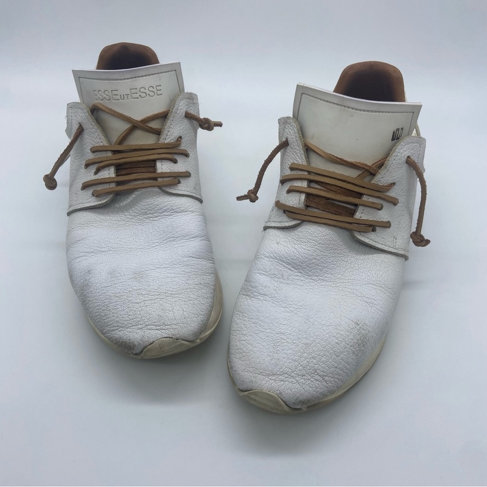 Esseutesse Leather Fringe Sneaker Sz 38 - Picture 9 of 10